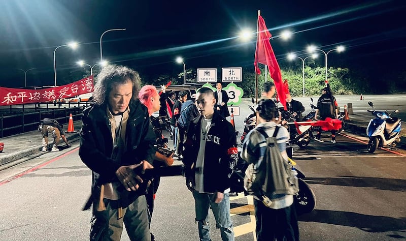 《零日攻击ZERO DAY》17分钟前导片拍摄实况。(罗景壬导演提供)